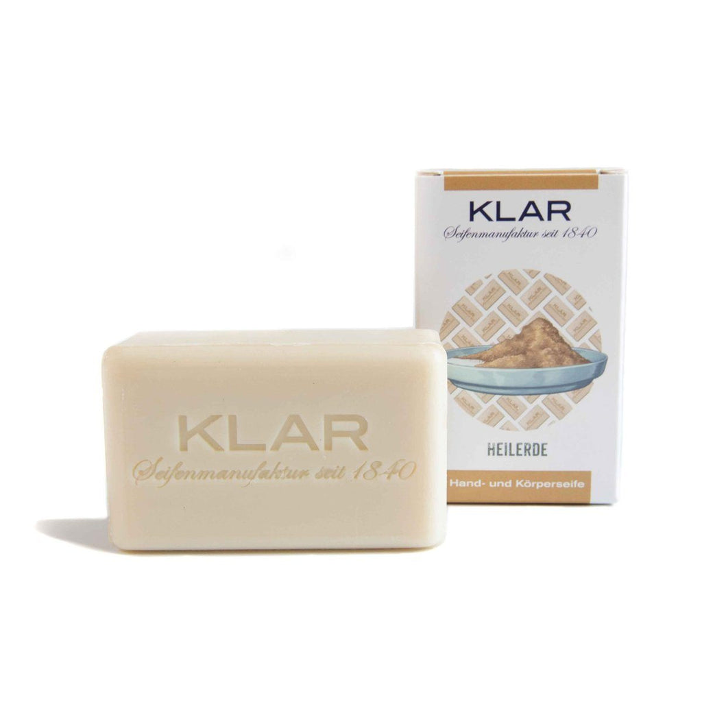 Klar's Classic Hand Size Soap, Palm Oil-Free Aftershave Balm Klar Seifen Healing Earth 
