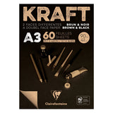 Clairefontaine Black & Brown A3 Kraft Paper Notepad Clairefontaine 