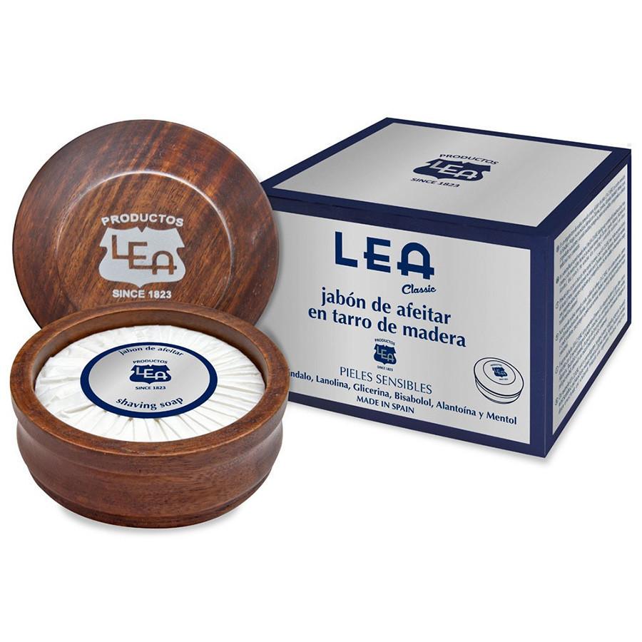 LEA Classic Shaving Soap for Sensitive Skin in Wooden Bowl Shaving Soap LEA 