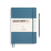 Leuchtturm1917 Composition (B5) Softcover Notebook, Stone Blue, Plain Notebook Leuchtturm1917 