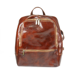 Manufactus Biga Leather Backpack Backpack Manufactus by Luca Natalizia Tobacco 