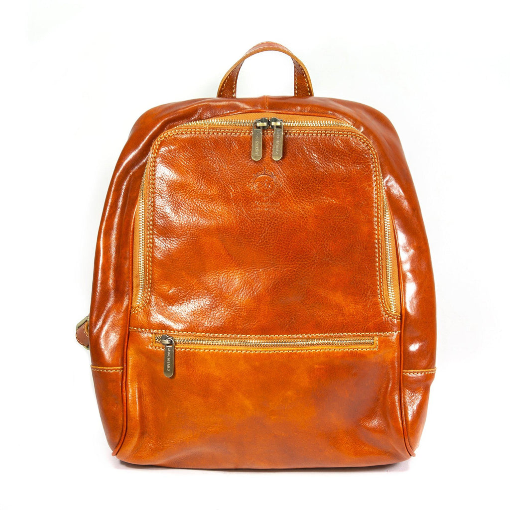 Manufactus Biga Leather Backpack Backpack Manufactus by Luca Natalizia Cognac 