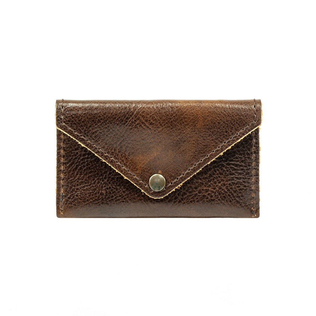 Manufactus Leather Coin Purse Leather Wallet Manufactus by Luca Natalizia Dark Brown 