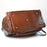 Manufactus Nerone Medium-Size Leather Duffle Bag, Tobacco Leather Bag Manufactus by Luca Natalizia 