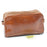 Manufactus Romolo Leather Toiletry Case Grooming Travel Case Manufactus by Luca Natalizia Honey 