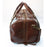 Manufactus Cesare Medium-Size Leather Travel Bag, Tobacco Leather Bag Manufactus by Luca Natalizia 