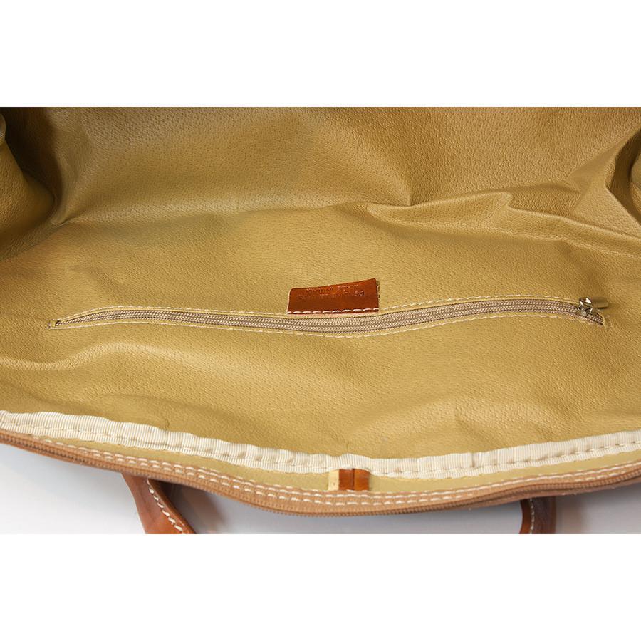 Manufactus Augusto Large-Size Leather Travel Bag, Honey Leather Bag Manufactus by Luca Natalizia 