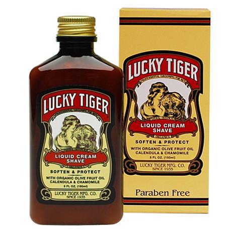 Lucky Tiger Liquid Shaving Cream, Premium Line Shaving Cream Lucky Tiger 