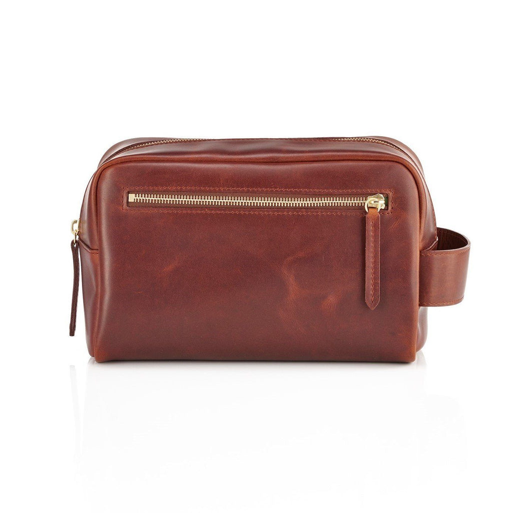 Daines & Hathaway Dopp Kit, Brooklyn Leather Grooming Travel Case Daines & Hathaway 