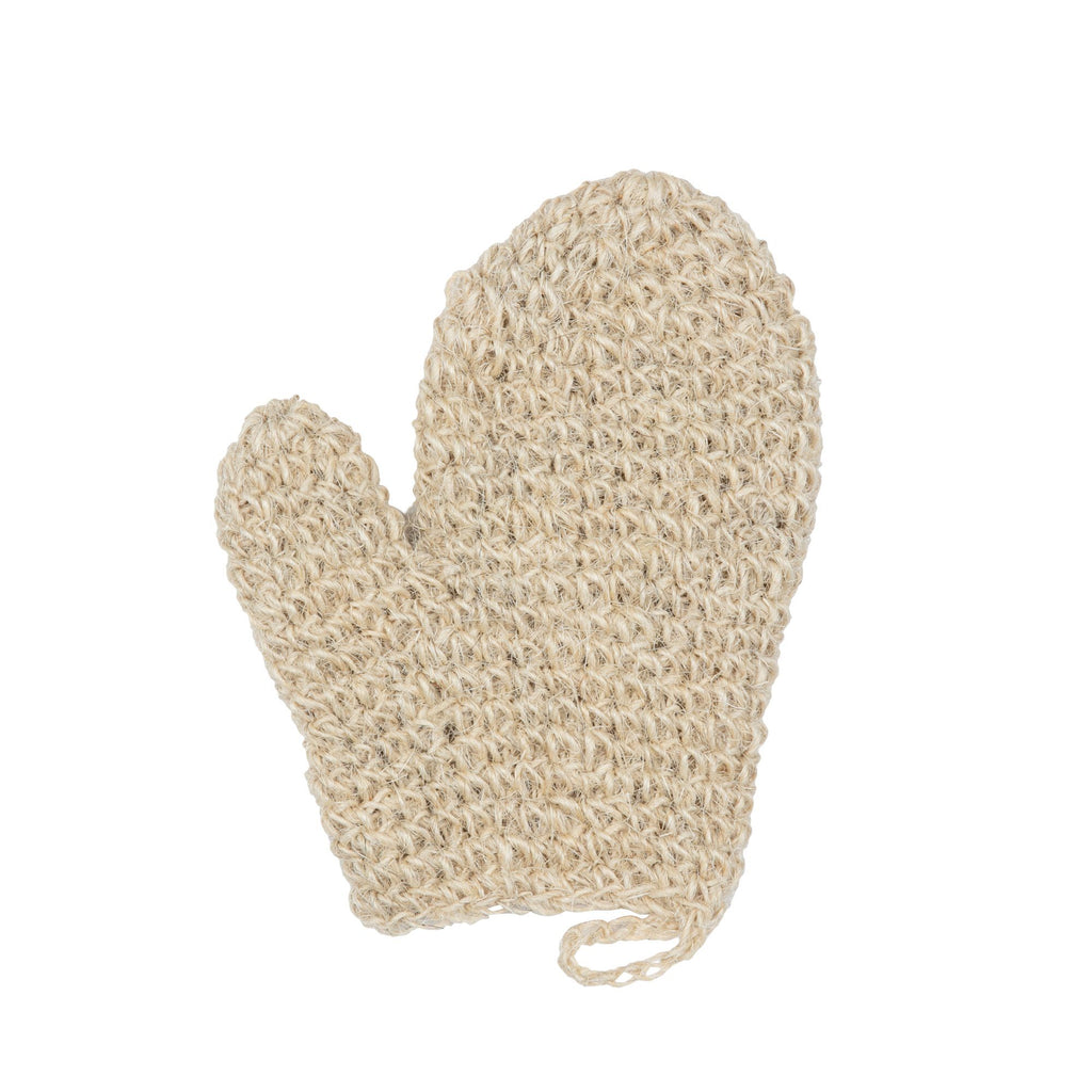 MAGIT Horsehair Mitt, Handmade in Italy Exfoliating Bath Mitt MAGIT White 