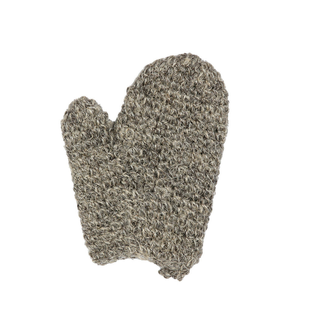 MAGIT Horsehair Mitt, Handmade in Italy Exfoliating Bath Mitt MAGIT Grey 