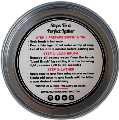 Midnight & Two Shaving Soap, Citrus Island Shaving Soap Midnight & Two 