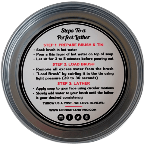 Midnight & Two Shaving Soap, Unscented Shaving Soap Midnight & Two 