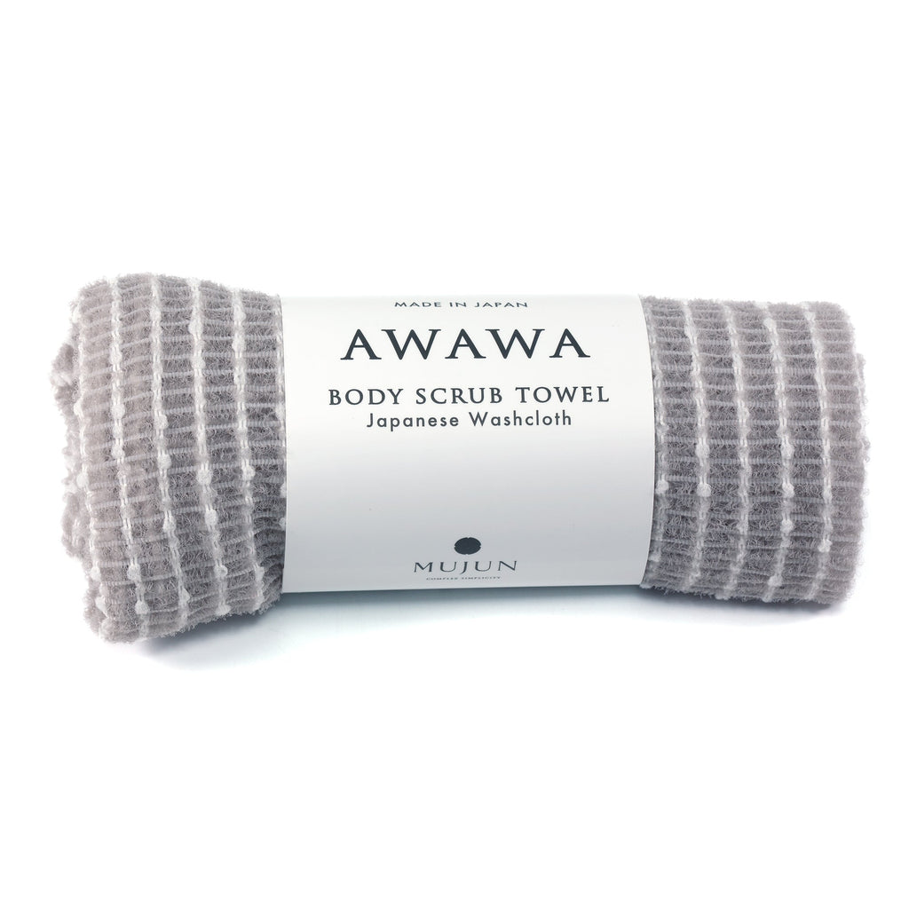 Mujun Awawa Body Scrub Towel Towel Japanese Exclusives 