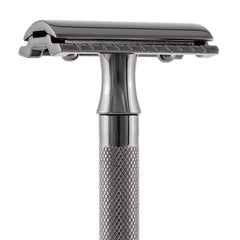 Merkur 23C Extra Long Handle, Black PVD Coated Double Edge Safety Razor Merkur 