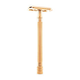 Merkur 24G PVD Coated Extra-Long Handle Double Edge Safety Razor, Rose Gold Double Edge Safety Razor Merkur 