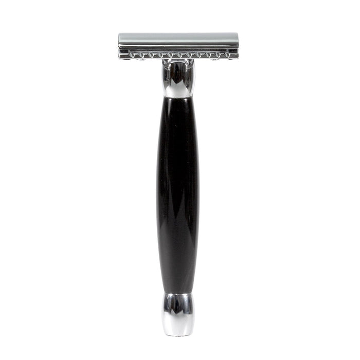 Merkur 27C Closed Comb Safety Razor, Horn Handle Double Edge Safety Razor Merkur 