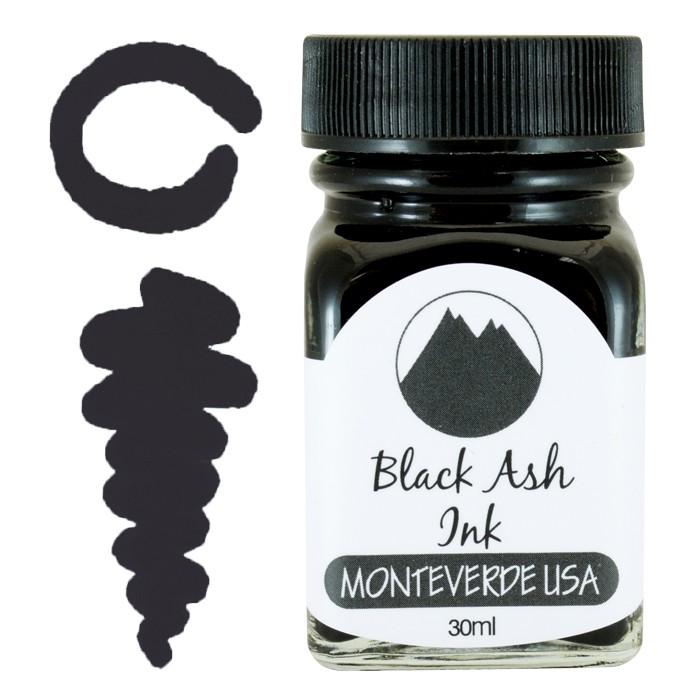 Monteverde Fountain Pen Ink Bottles Ink Refill Monteverde Black Ash 