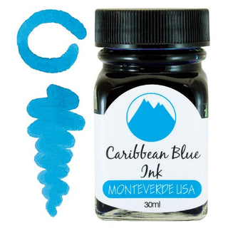 Monteverde Fountain Pen Ink Bottles Ink Refill Monteverde Caribbean Blue 