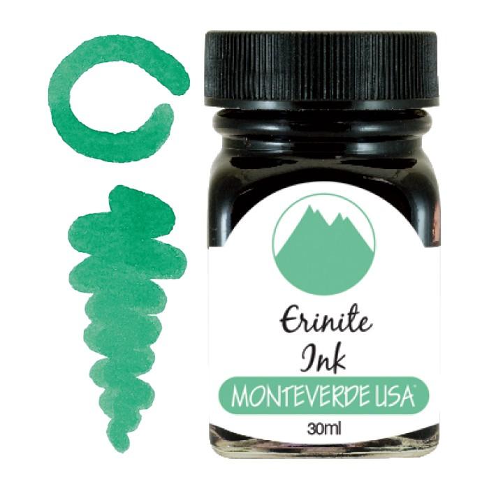 Monteverde Fountain Pen Ink Bottles, Gemstone Collection Ink Refill Monteverde Erinite 