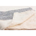 Kontex Flax Line Organic Towel, Ivory with Navy Stripes Bath Towel Japanese Exclusives 