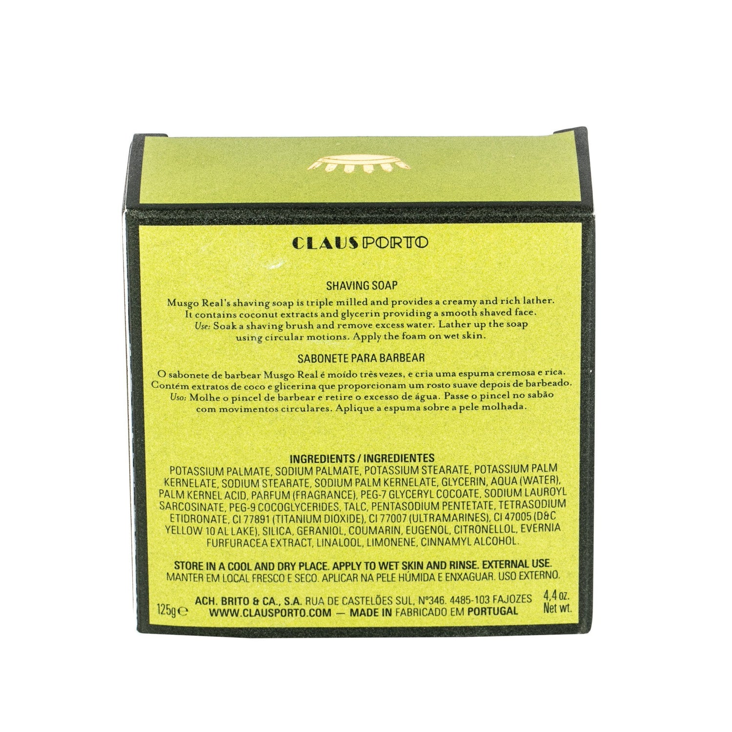 Musgo Real Men's Shave Soap, Classic Scent Shaving Soap Musgo Real 