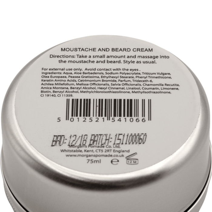 Morgan's Moustache and Beard Cream Men's Grooming Cream Morgan's Pomade Co 