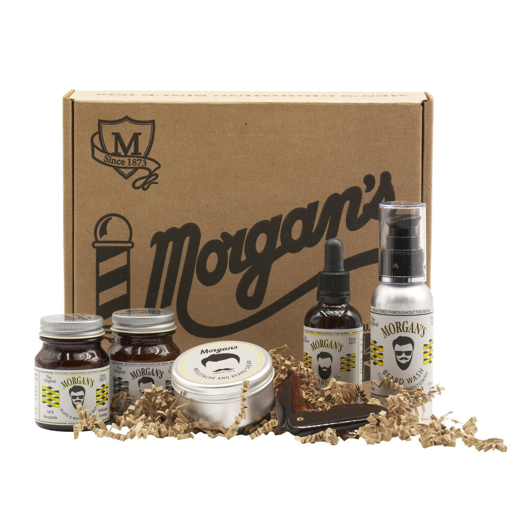 Morgan’s Moustache & Beard Grooming Kit Beard and Moustache Grooming Morgan's Pomade Co 