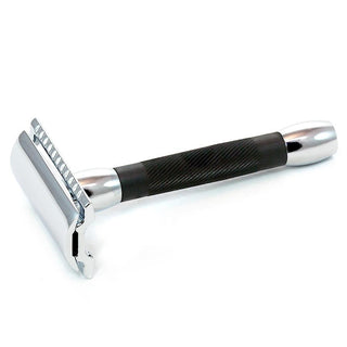 Merkur 30C Classic Double-Edge Safety Razor, Black Resin Handle Double Edge Safety Razor Merkur 