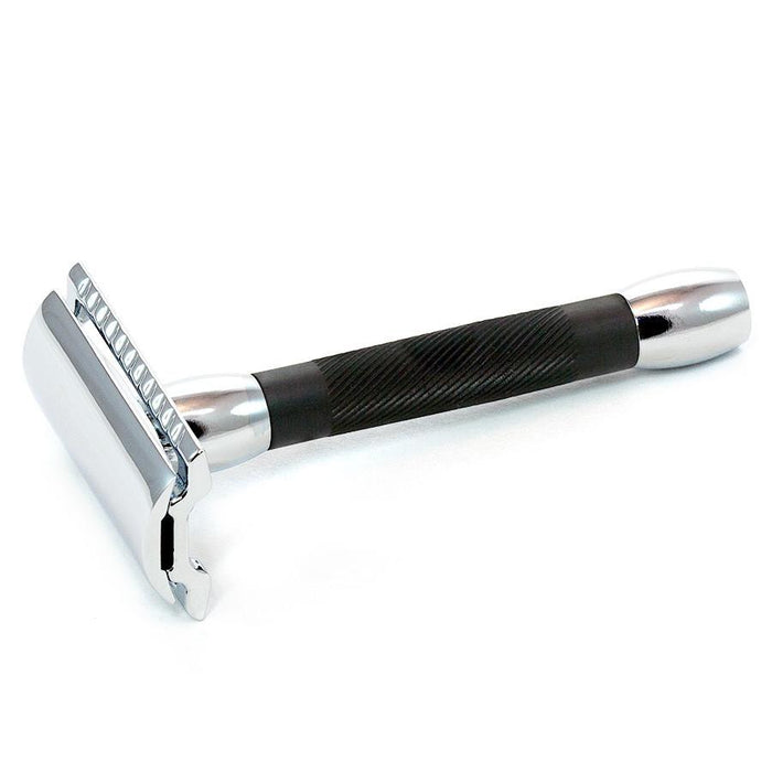 Merkur 30C Classic Double-Edge Safety Razor, Black Resin Handle Double Edge Safety Razor Merkur 