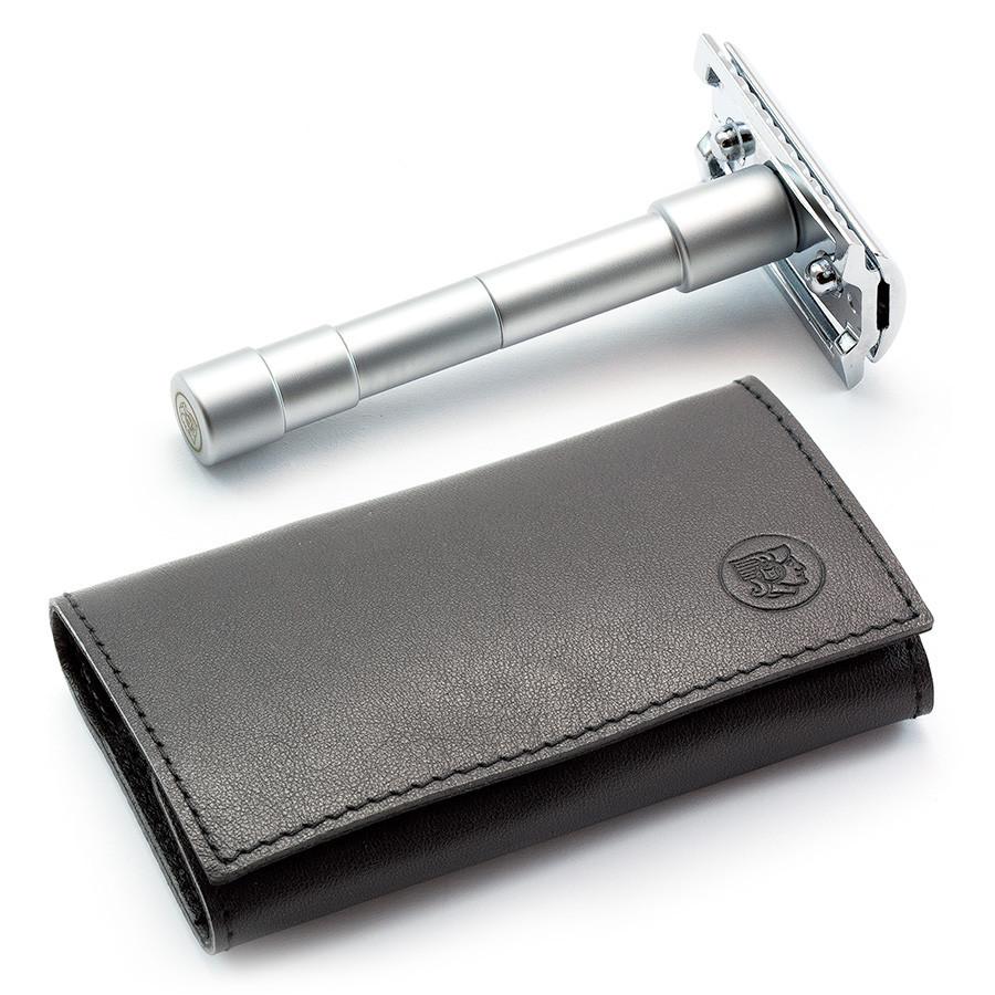 Merkur 46C 3-Piece Travel Razor in Leather Case