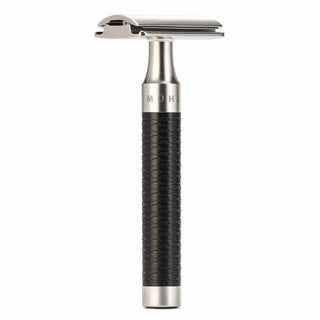Muhle R96 ROCCA Closed Comb Stainless Steel Safety Razor, Black Handle Double Edge Safety Razor Muhle 
