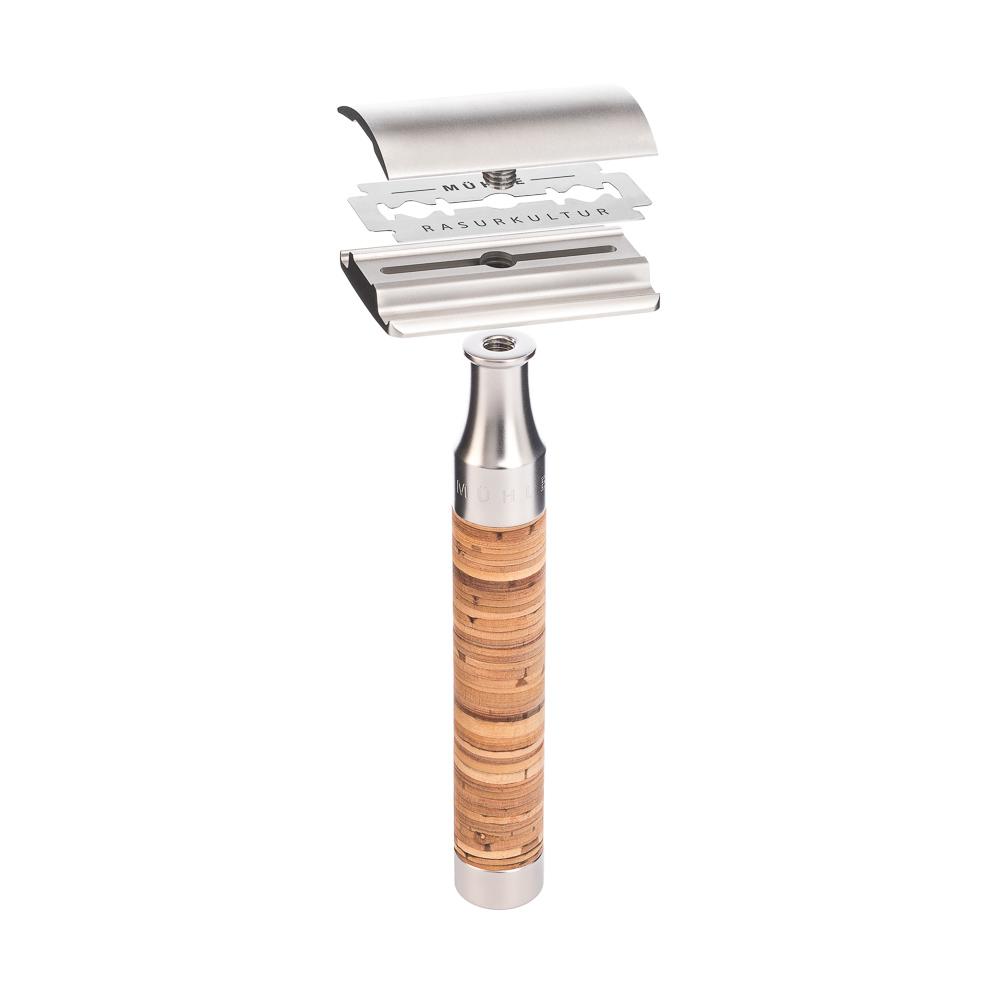 脱毛・除毛 Muhle ROCCA R95 Muhle R95 ROCCA 3-Piece Shaving Set, Birch Bark Handle – Fendrihan