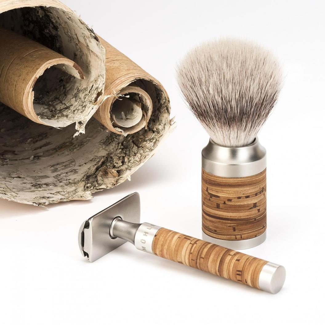 Muhle R95 ROCCA 3-Piece Shaving Set, Birch Bark Handle – Fendrihan