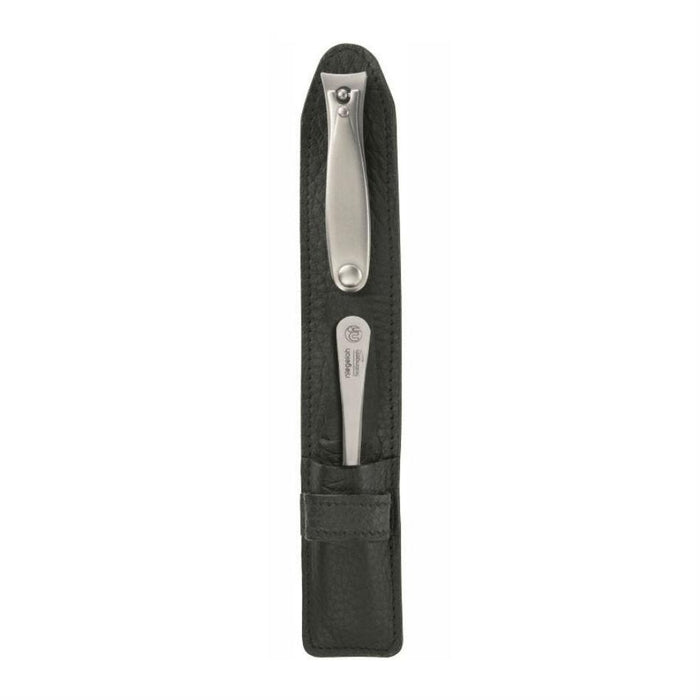 Niegeloh Capri XS 2-Piece Manicure Set, Black Leather Case Manicure Set Niegeloh Solingen 