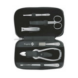 Niegeloh Solingen Imantado L 6-Piece TopInox Pedicure Set, Black Leather Case Manicure Set Niegeloh Solingen 