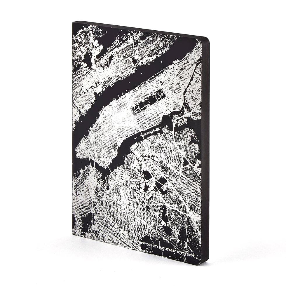 Nuuna Nightflight L Light Notebook, NYC Silver Notebook Nuuna 