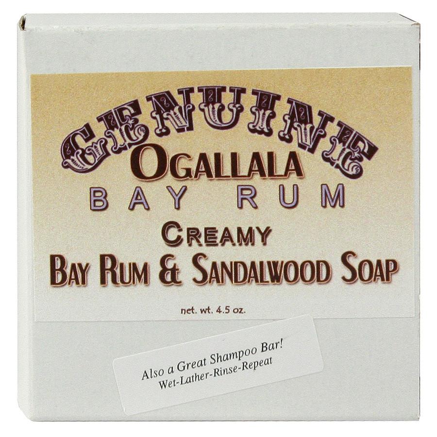 Ogallala Creamy Bay Rum and Sandalwood Soap and Shampoo Bar Body Soap Ogallala Bay Rum 
