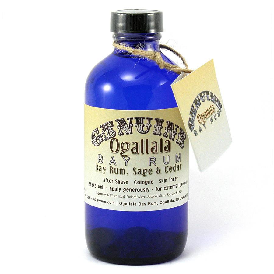 Ogallala Bay Rum, Sage and Cedar Aftershave, Pre-Shave, Skin Toner Aftershave Splash Ogallala Bay Rum 