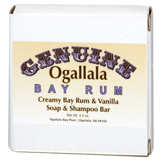 Ogallala Creamy Bay Rum and Vanilla Soap and Shampoo Bar Shampoo Ogallala Bay Rum 