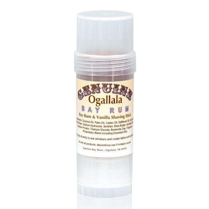 Ogallala Bay Rum and Vanilla Shaving Soap Stick Shaving Soap Ogallala Bay Rum 