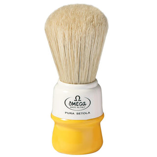 Omega 10015 Boar Bristle Shaving Brush Boar Bristles Shaving Brush Omega Yellow 