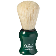 Omega 10065 Pure Boar Bristle Shaving Brush Boar Bristles Shaving Brush Omega Green 