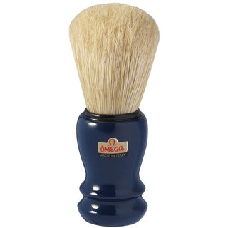 Omega 10108 Boar Bristle Shaving Brush Boar Bristles Shaving Brush Omega Blue 