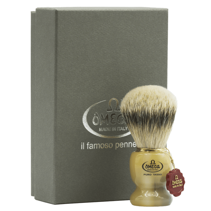 Omega 621 Silvertip Badger Shaving Brush Badger Bristles Shaving Brush Omega 