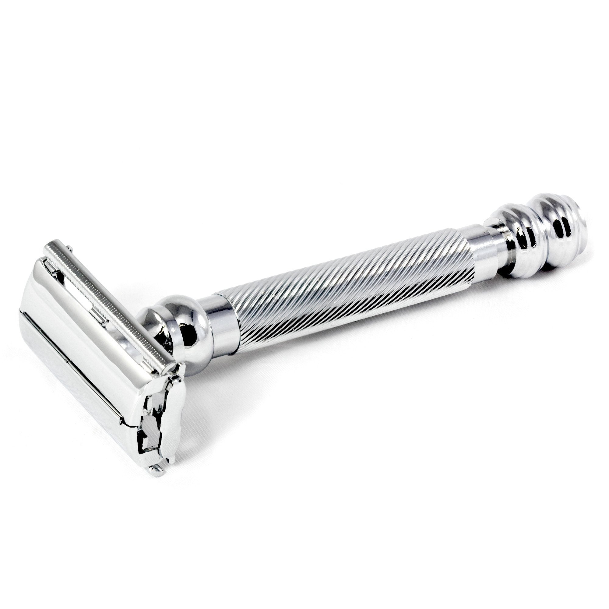 Parker 99R Barberpole Double-Edge Razor, Butterfly Opening – Fendrihan