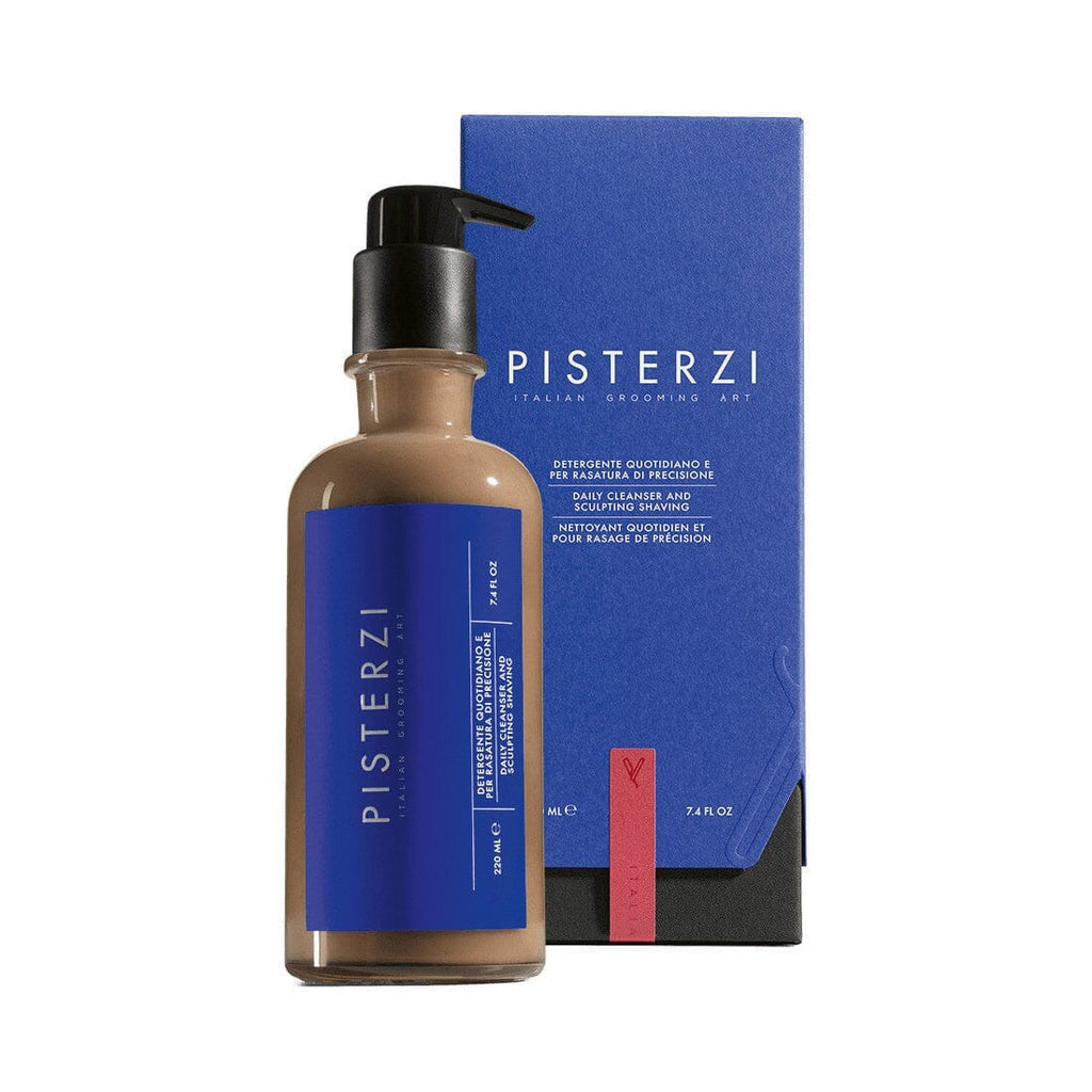 Pisterzi Italian Grooming Art Daily Cleanser and Sculpting Shaving Facial Cleansers Pisterzi Italian Grooming Art Glass Bottle - 7.4 fl. oz 