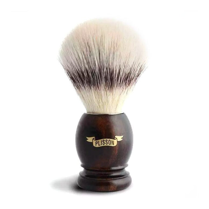Plisson High Mountain Fiber Shaving Brush with Macassar Ebony Wood, Size 12 Synthetic Bristles Shaving Brush Plisson - Joris 