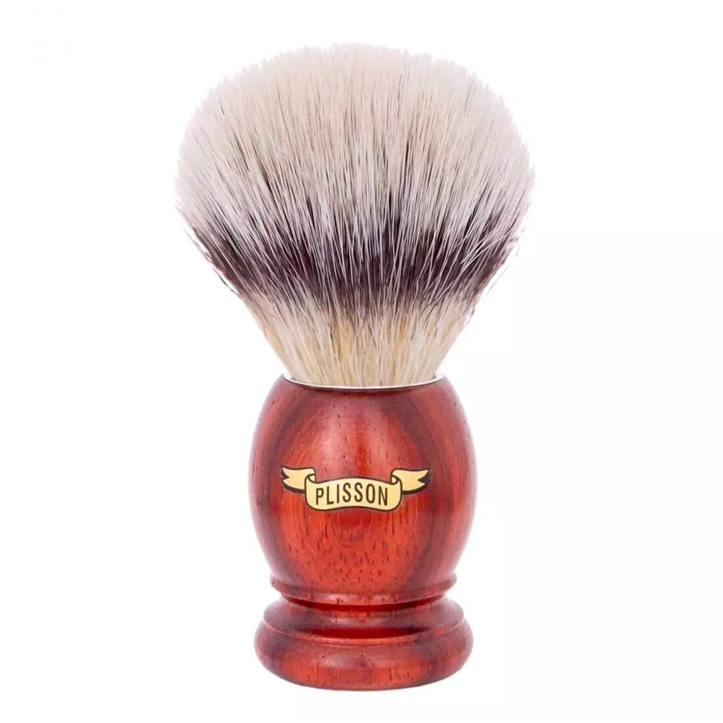 Plisson High White Mountain Fiber Shaving Brush, Padouk Wood Handle, Size 12 Shaving Brush Plisson - Joris 