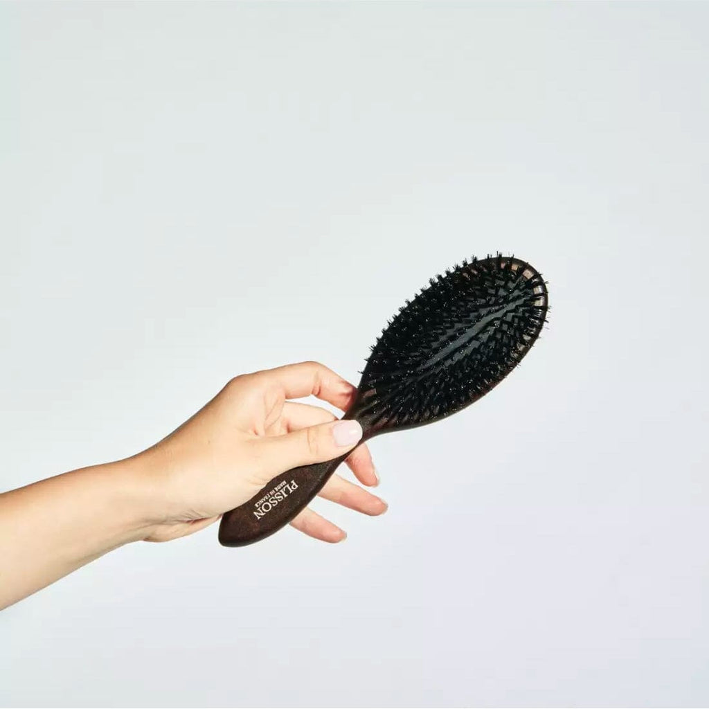 Plisson Hair Brush, Boar Bristles, Large Hair Brush Plisson - Joris 